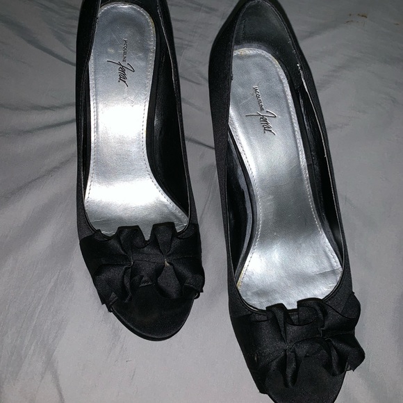 Black Open Toe 3” Heel - Picture 2 of 6